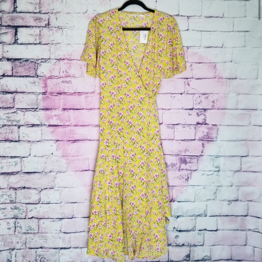 ROLLER RABBIT PRANA FILENA FLORAL WRAP DRESS M NWT